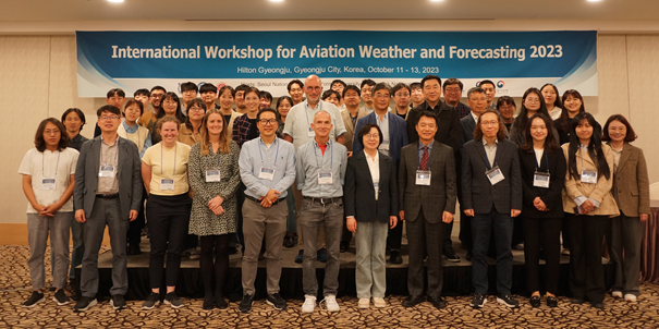 항공기상 국제워크숍&#40;IWAWF 2023&#41; 참석 및 항공기상 예측기술 연구결과 발표